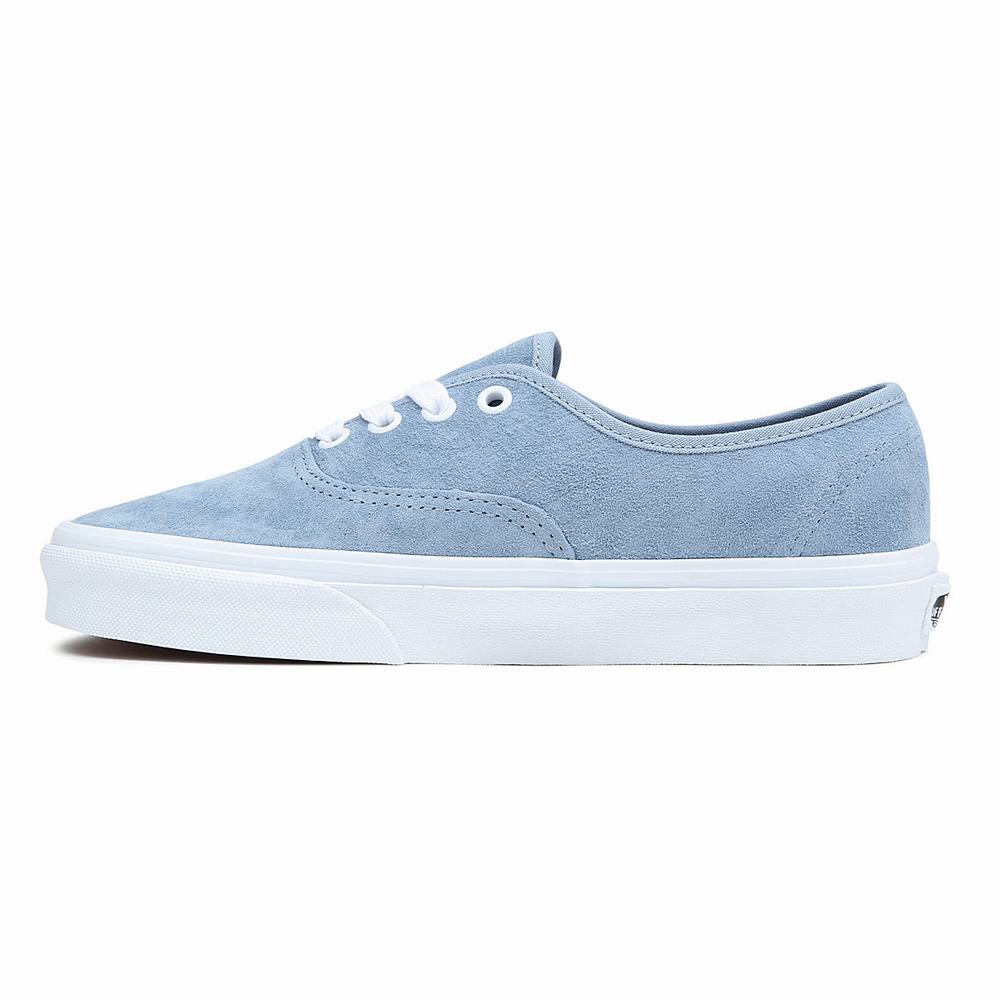 Men's Vans Pig Suede Authentic Sneakers Blue | USA57834