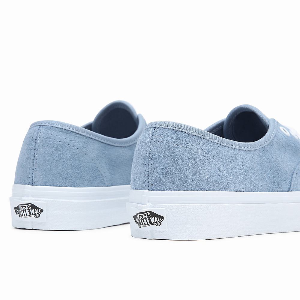 Men's Vans Pig Suede Authentic Sneakers Blue | USA57834