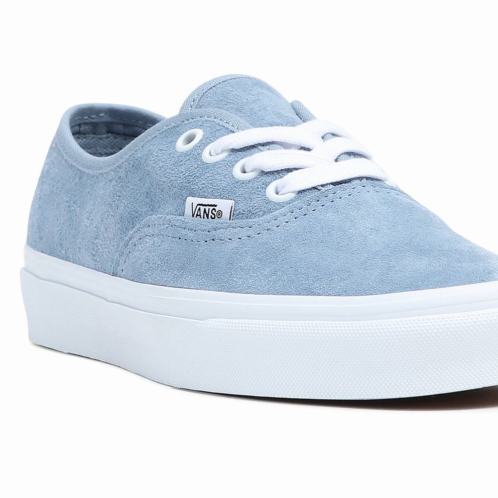 Men's Vans Pig Suede Authentic Sneakers Blue | USA57834