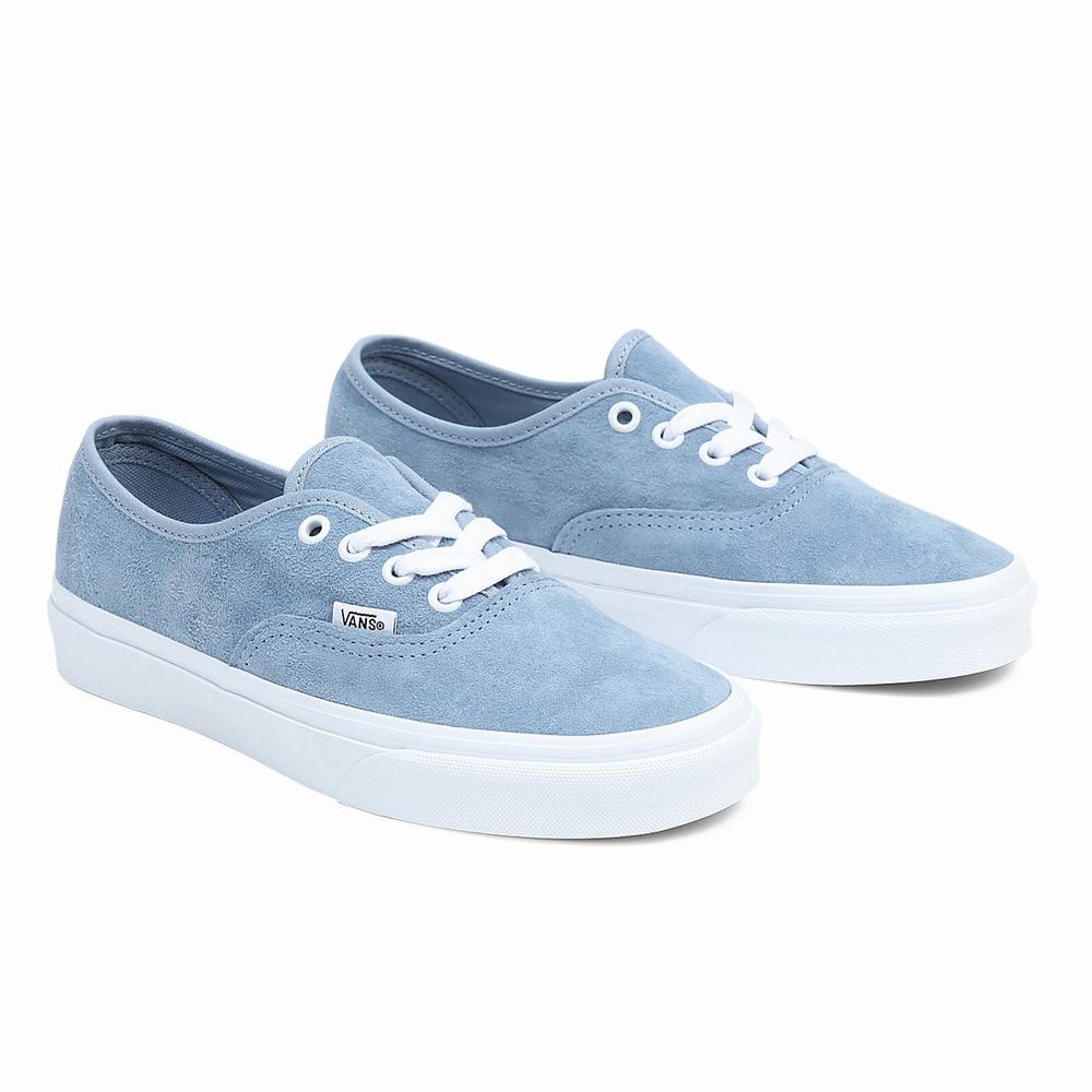 Men\'s Vans Pig Suede Authentic Sneakers Blue | USA57834