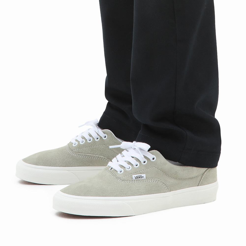 Men's Vans Pig Suede Era Sneakers Green / Grey | USA14985