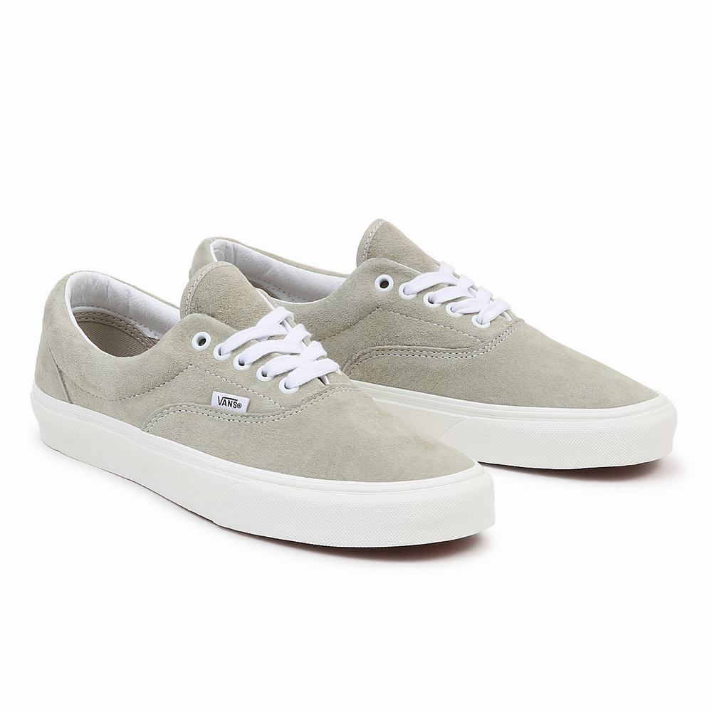 Men\'s Vans Pig Suede Era Sneakers Green / Grey | USA14985