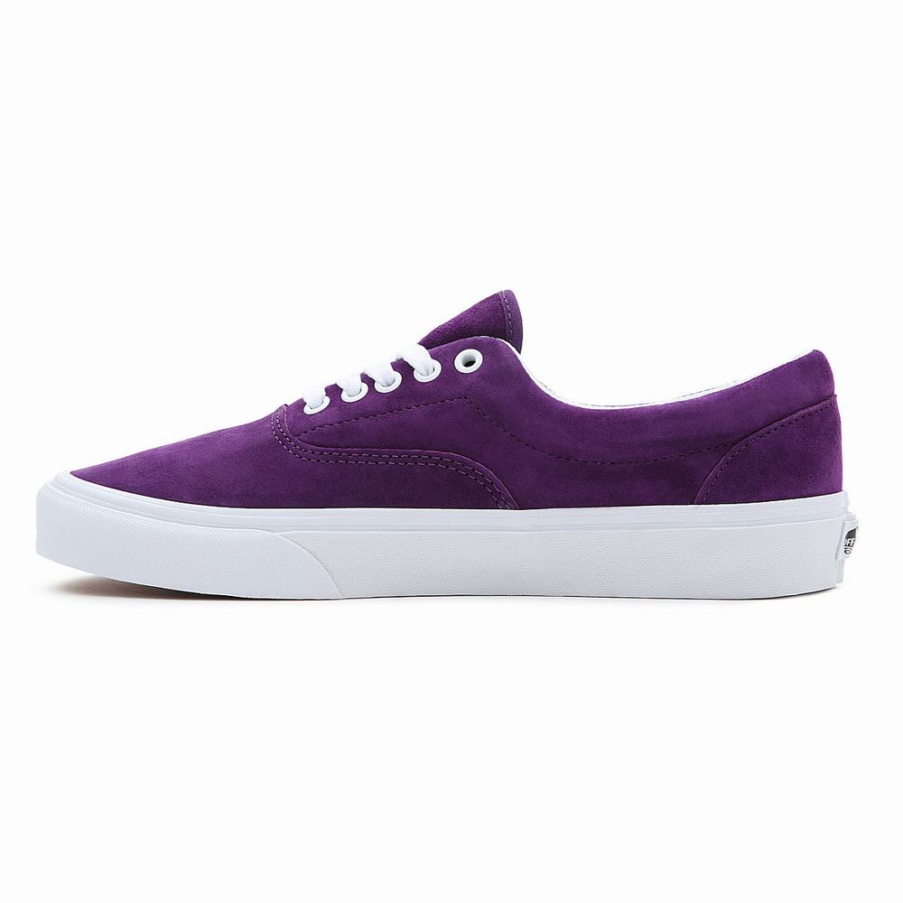 Men's Vans Pig Suede Era Sneakers Purple | USA95486