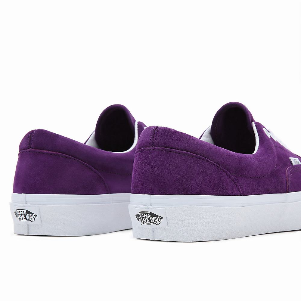 Men's Vans Pig Suede Era Sneakers Purple | USA95486