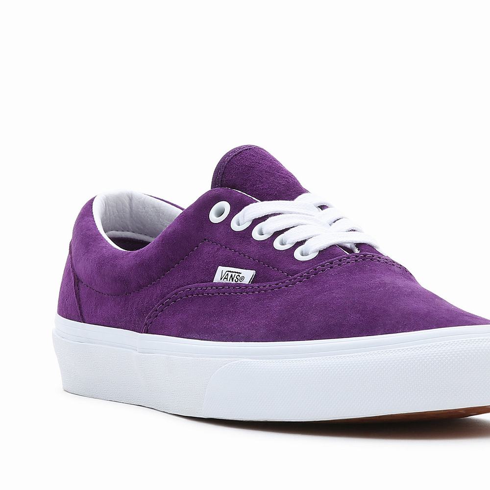 Men's Vans Pig Suede Era Sneakers Purple | USA95486