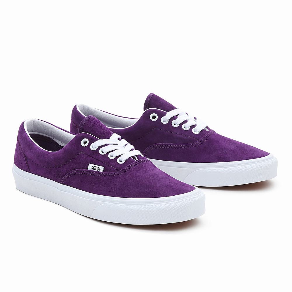 Men\'s Vans Pig Suede Era Sneakers Purple | USA95486