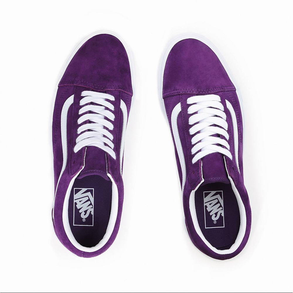 Men's Vans Pig Suede Old Skool Sneakers Purple | USA24793