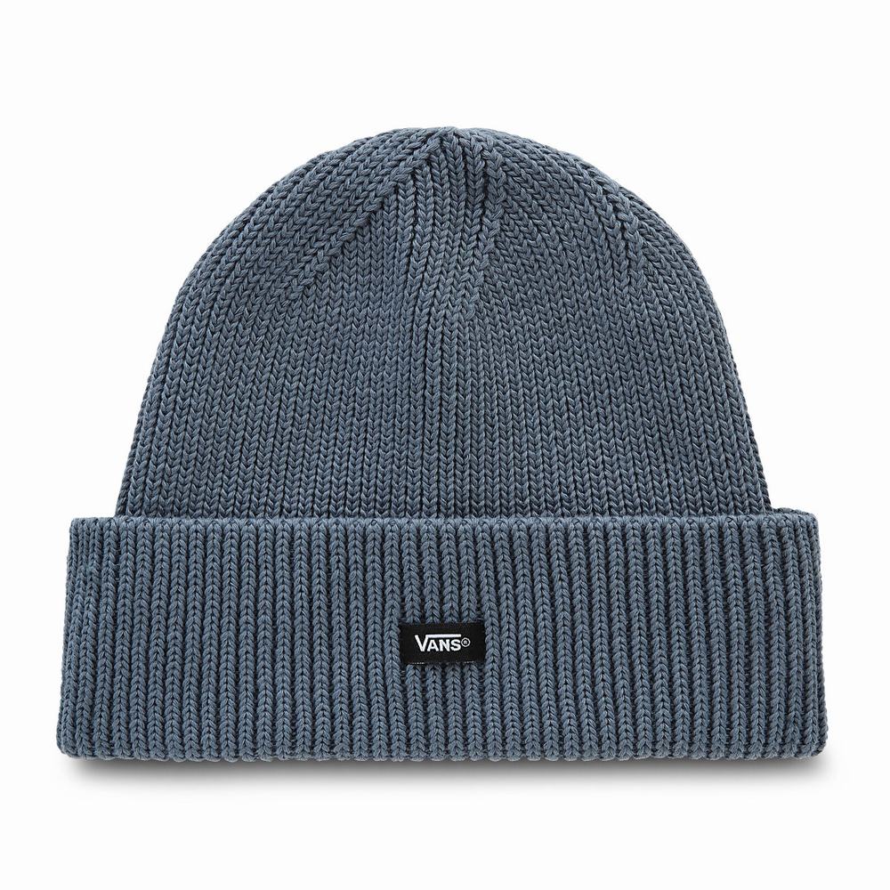 Men\'s Vans Post Shallow Cuff Beanie Grey | USA65780