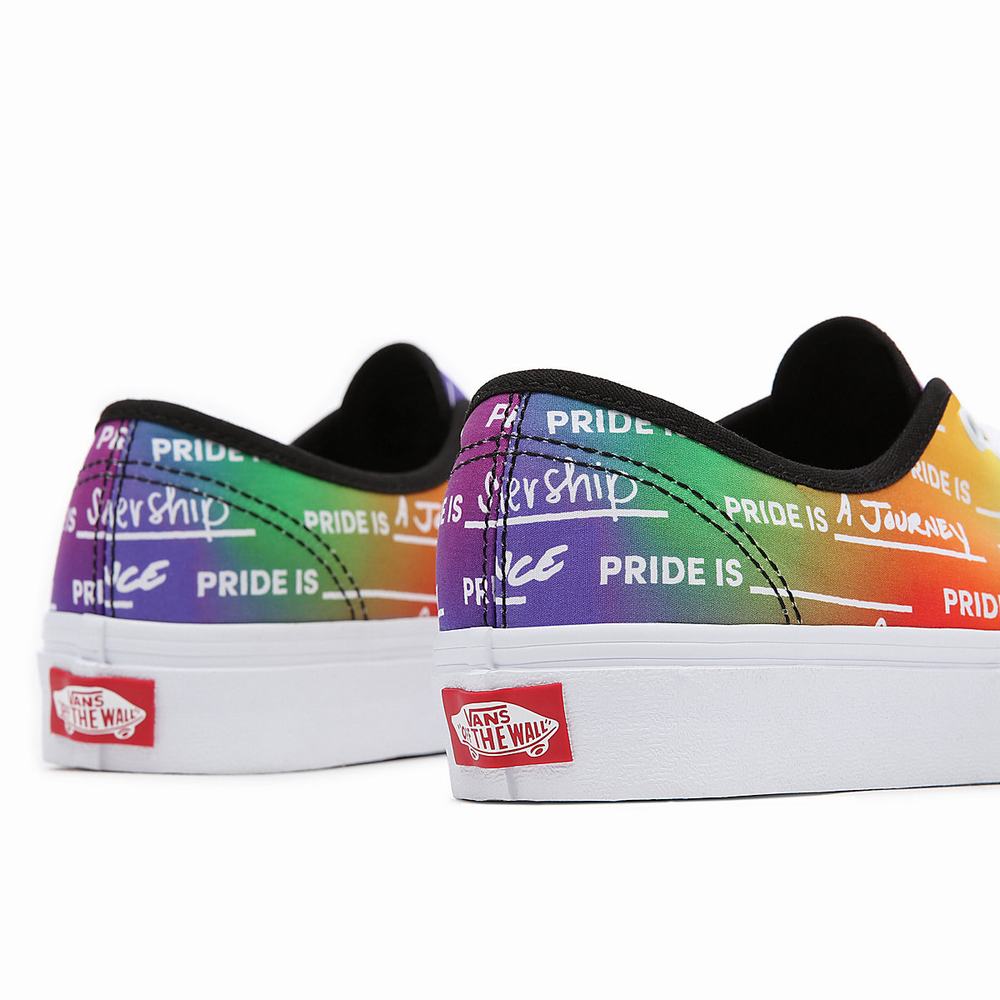 Men's Vans Pride Authentic Low Top Shoes Multicolor | USA84513