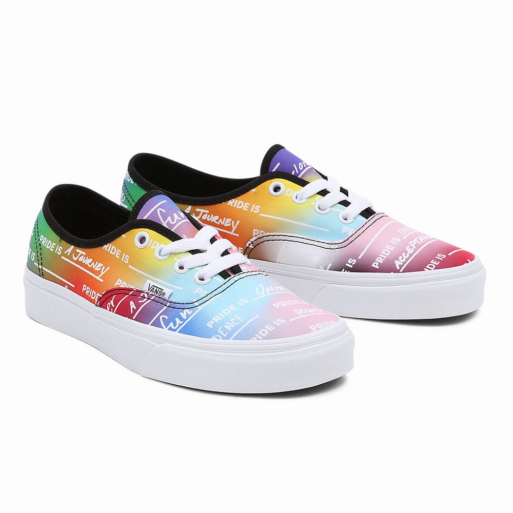 Men\'s Vans Pride Authentic Low Top Shoes Multicolor | USA84513