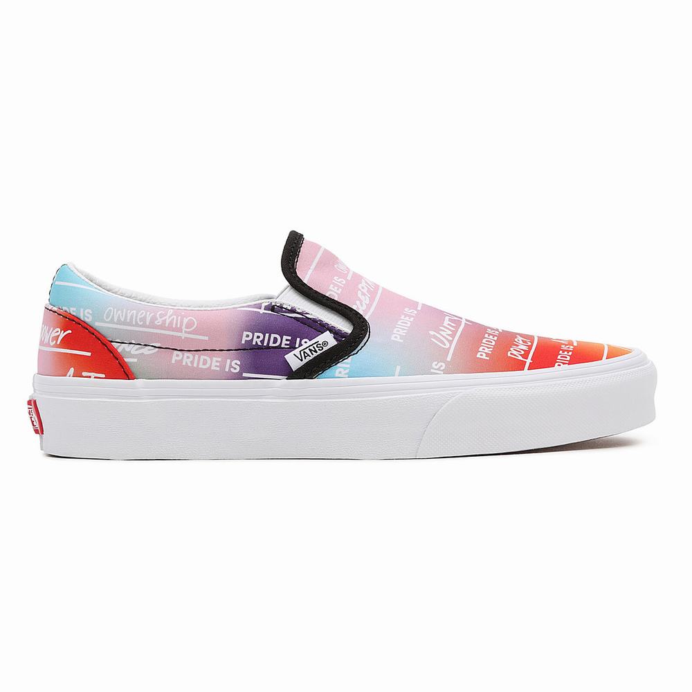 Men's Vans Pride Classic Slip On Shoes Multicolor | USA41827