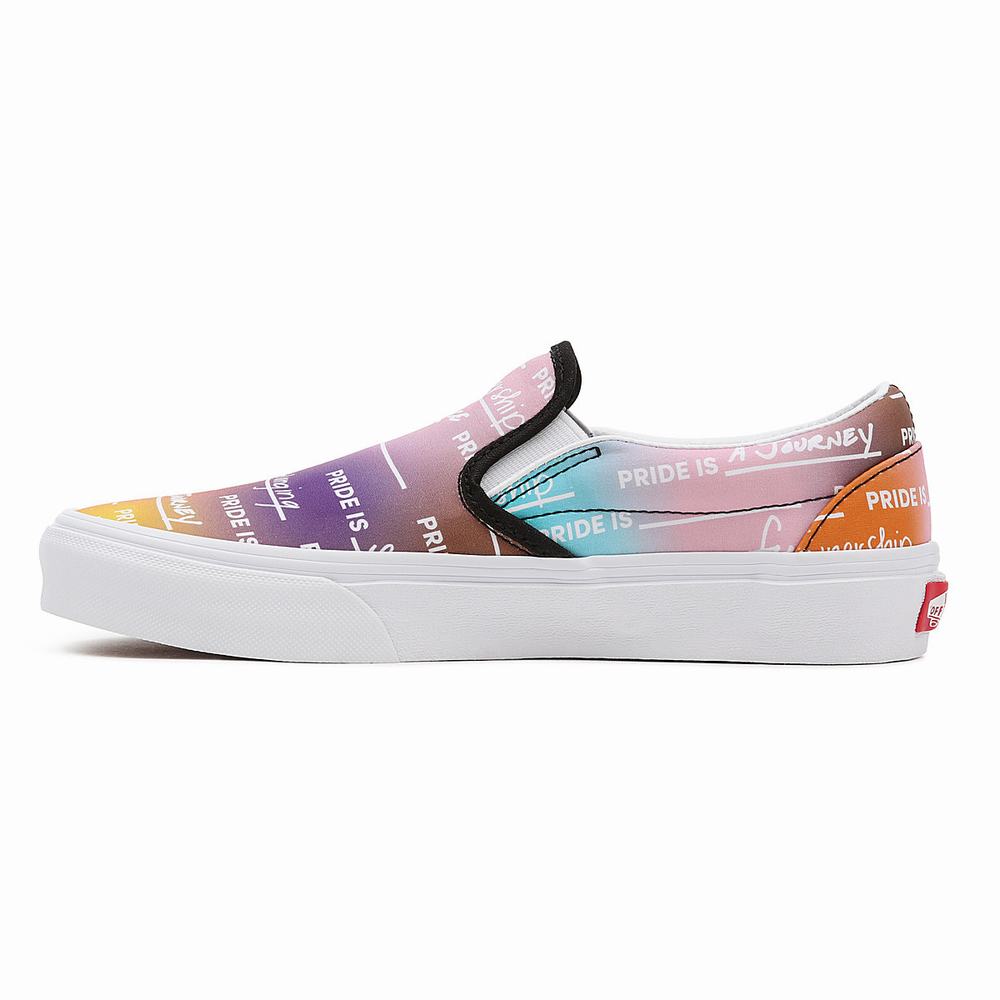 Men's Vans Pride Classic Slip On Shoes Multicolor | USA41827