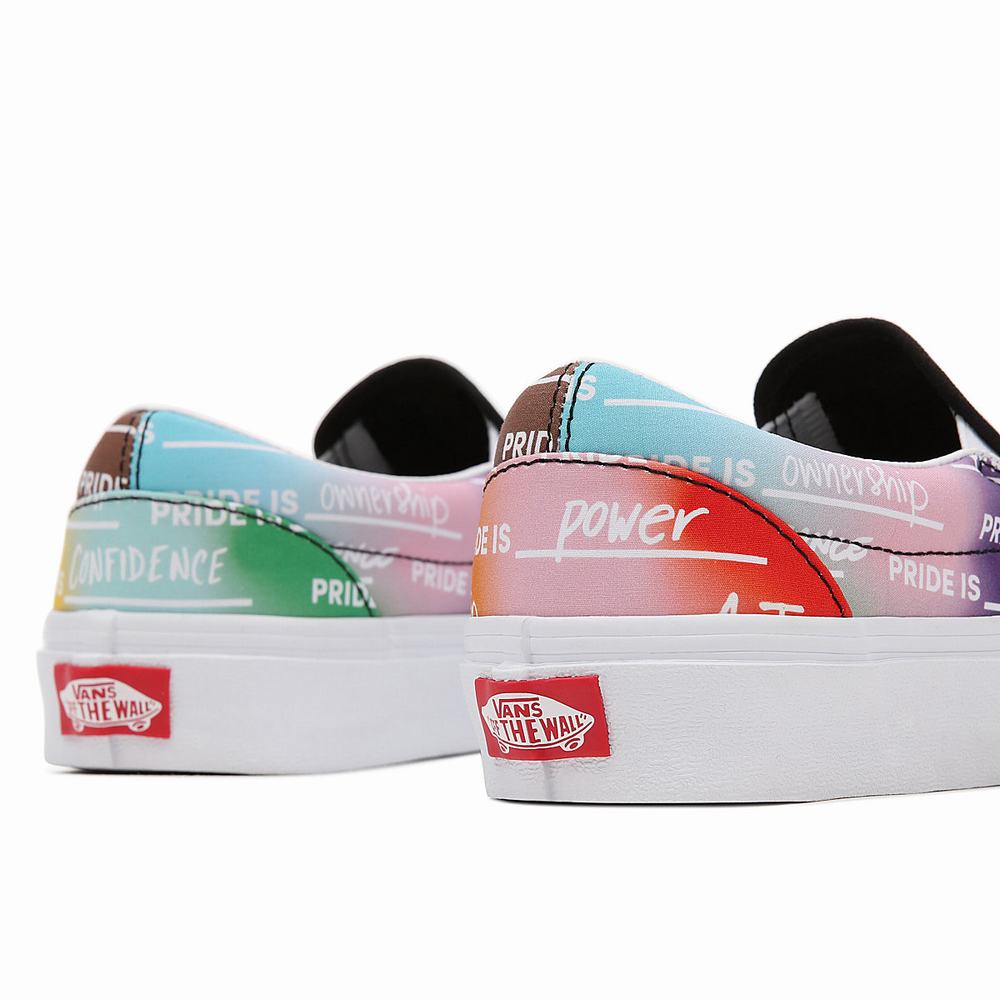 Men's Vans Pride Classic Slip On Shoes Multicolor | USA41827