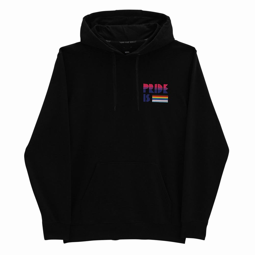 Men's Vans Pride Hoodie Black | USA83052