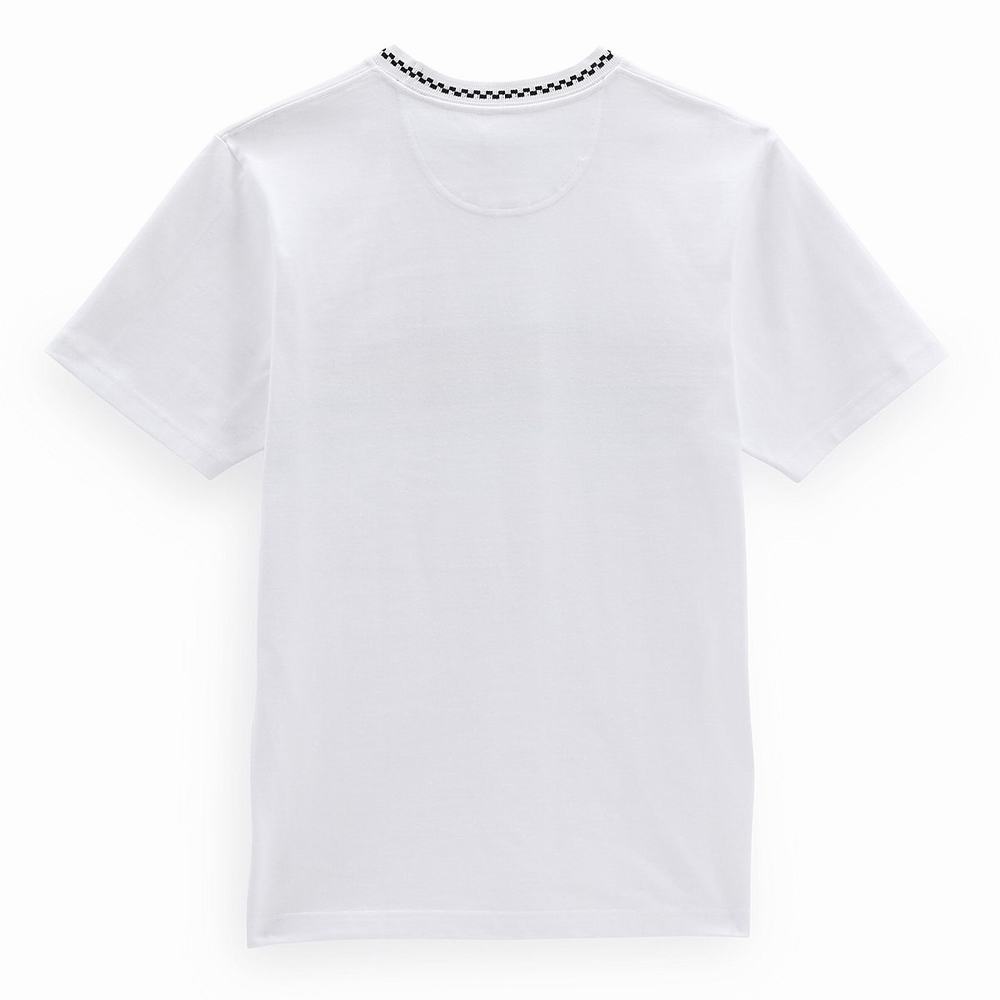 Men's Vans Pride Knit Crew T Shirts White | USA31409