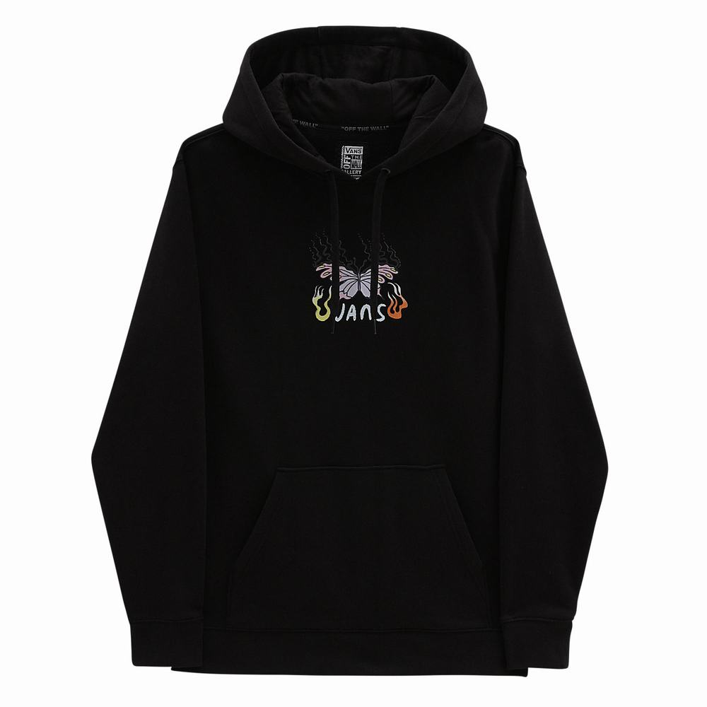 Men's Vans Pride OTW Gallery Hoodie Black | USA32658