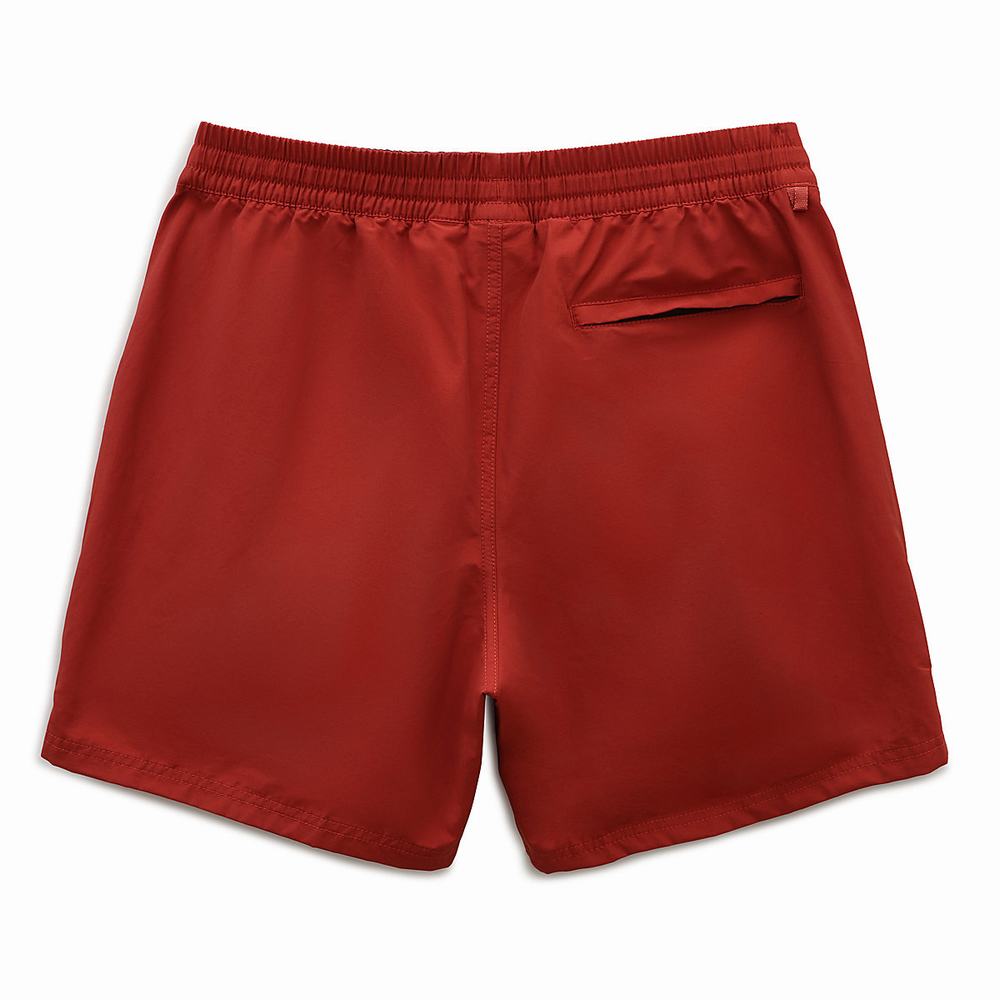 Men's Vans Primary Volley II Boardshorts Red | USA72354