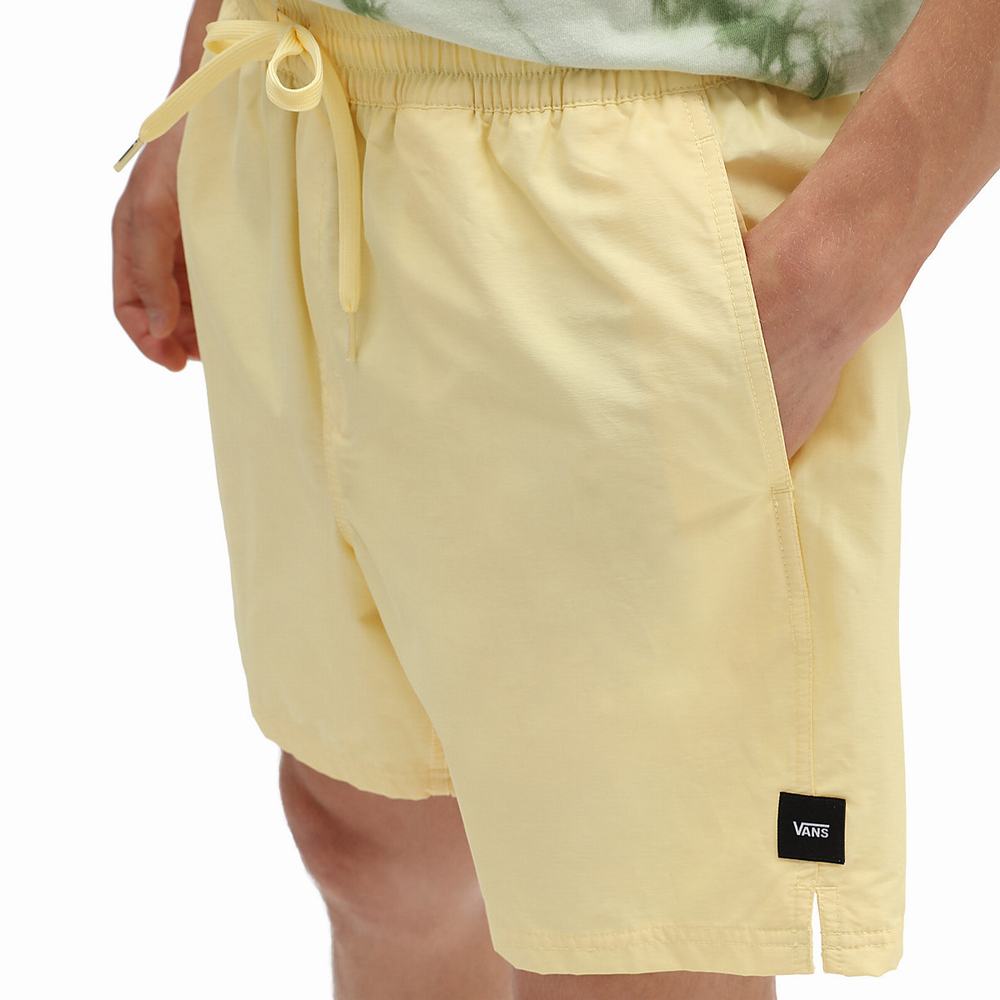 Men's Vans Primary Volley II Boardshorts Yellow | USA72490