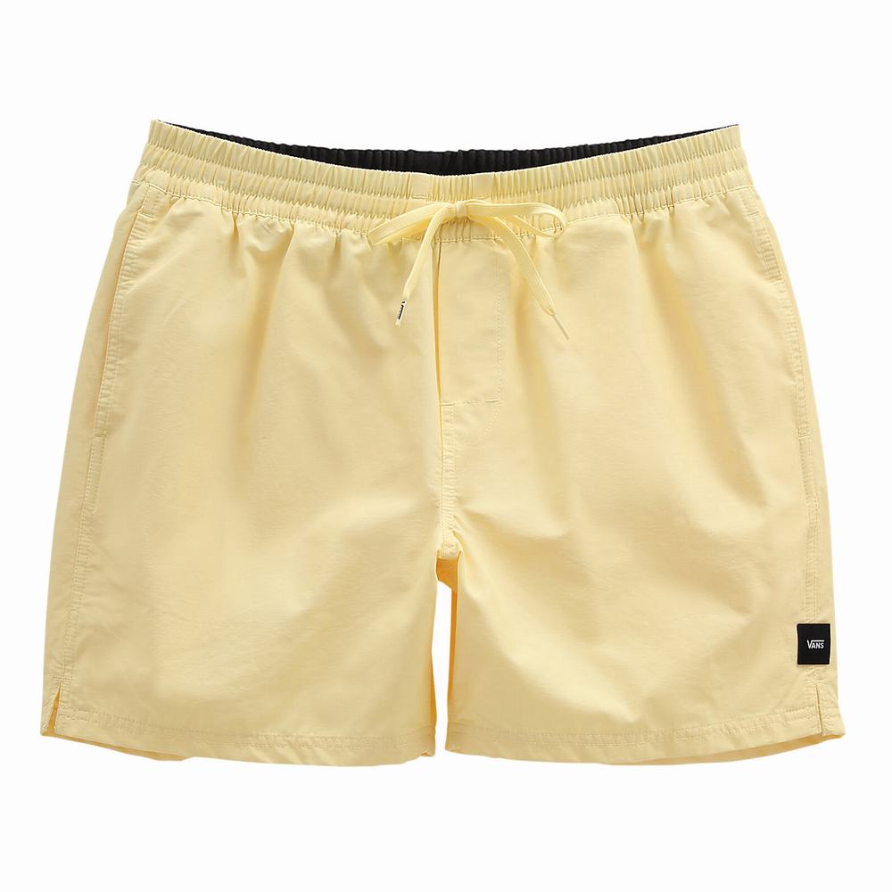 Men's Vans Primary Volley II Boardshorts Yellow | USA72490