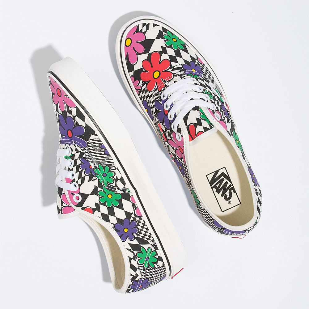 Men's Vans Printed Authentic Sneakers Multicolor | USA36129