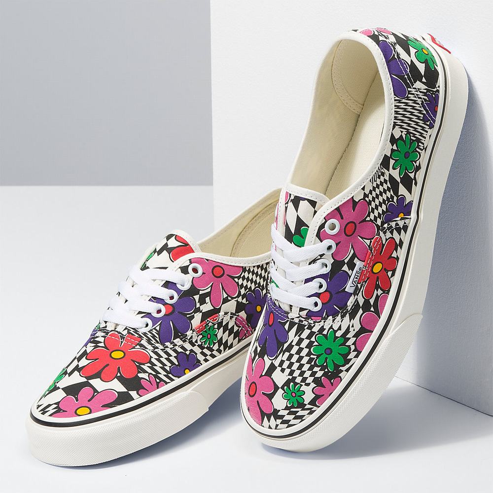 Men's Vans Printed Authentic Sneakers Multicolor | USA36129