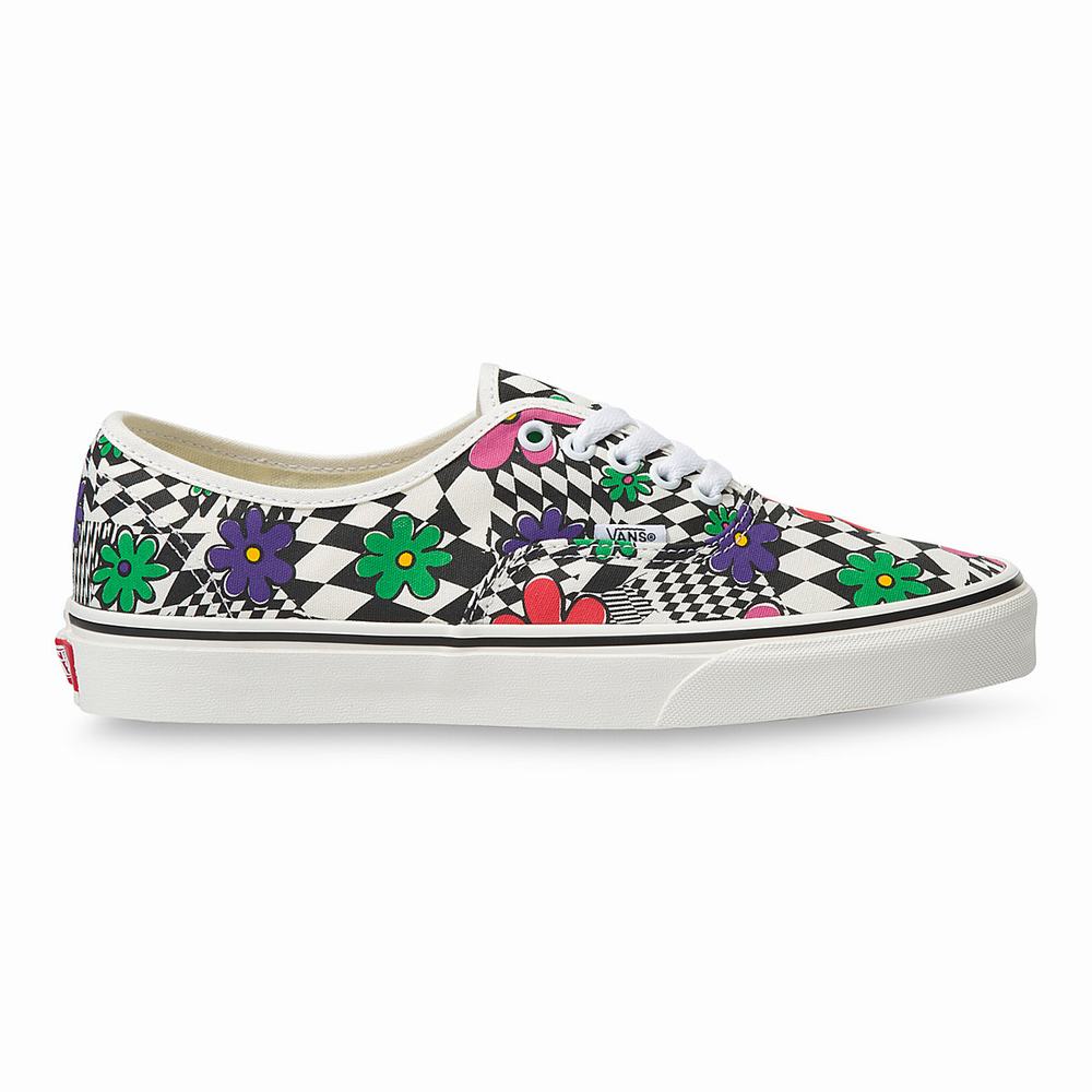 Men\'s Vans Printed Authentic Sneakers Multicolor | USA36129