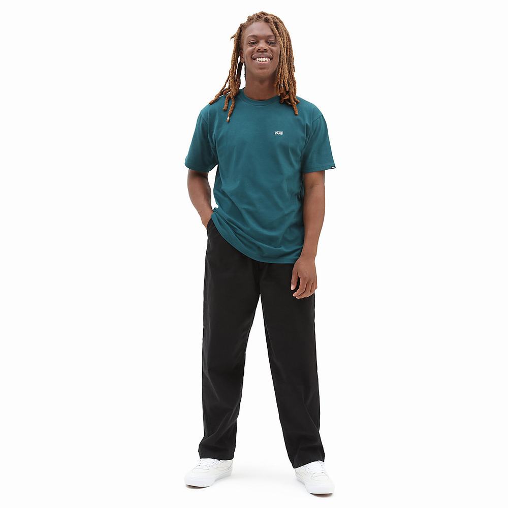 Men's Vans Range Baggy Tapered Elastic Waist Pants Black | USA65941