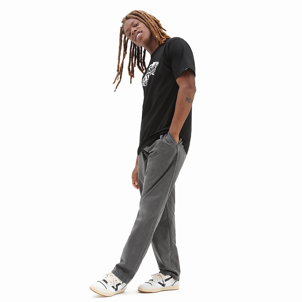 Men's Vans Range Loose Tapered Salt Wash Pants Grey | USA81067