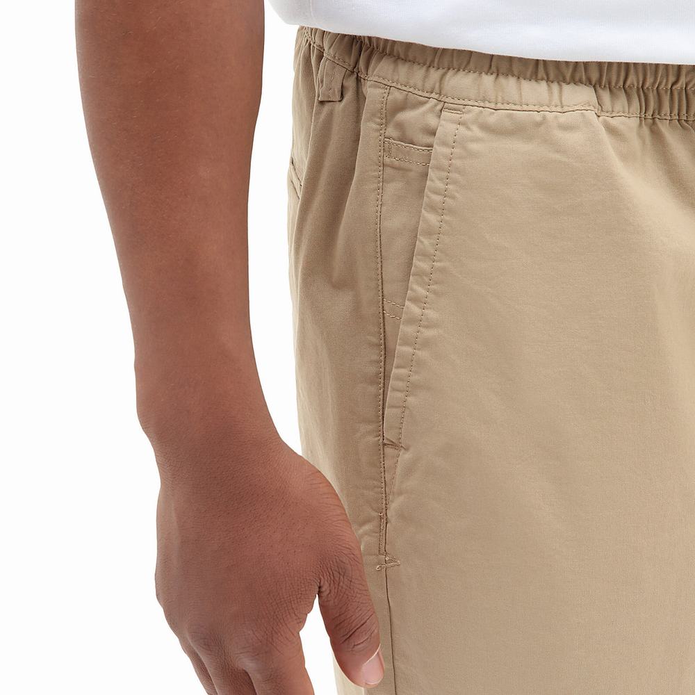 Men's Vans Range Relaxed Elastic Shorts Beige | USA21765