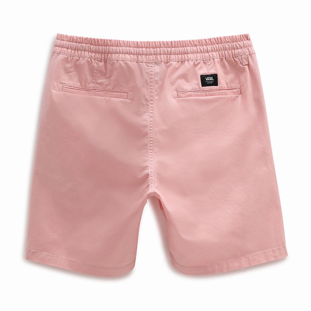 Men's Vans Range Relaxed Elastic Shorts Pink | USA46719