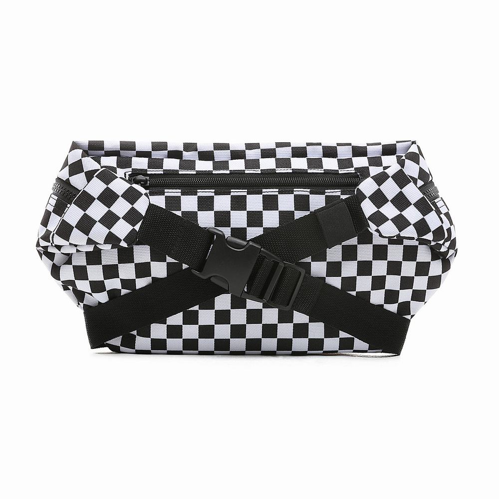 Men's Vans Ranger Waist Pack Bags Black / White | USA12905