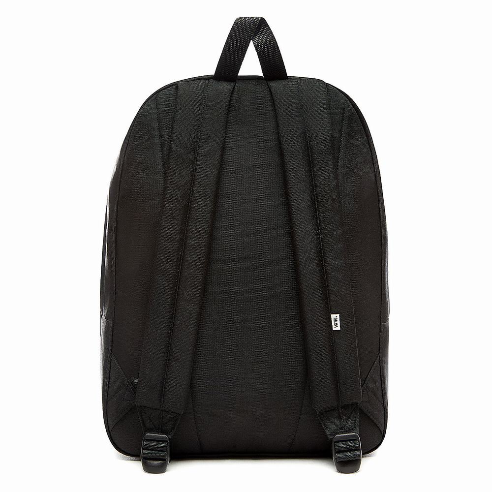 Men's Vans Realm Backpacks Black | USA10962