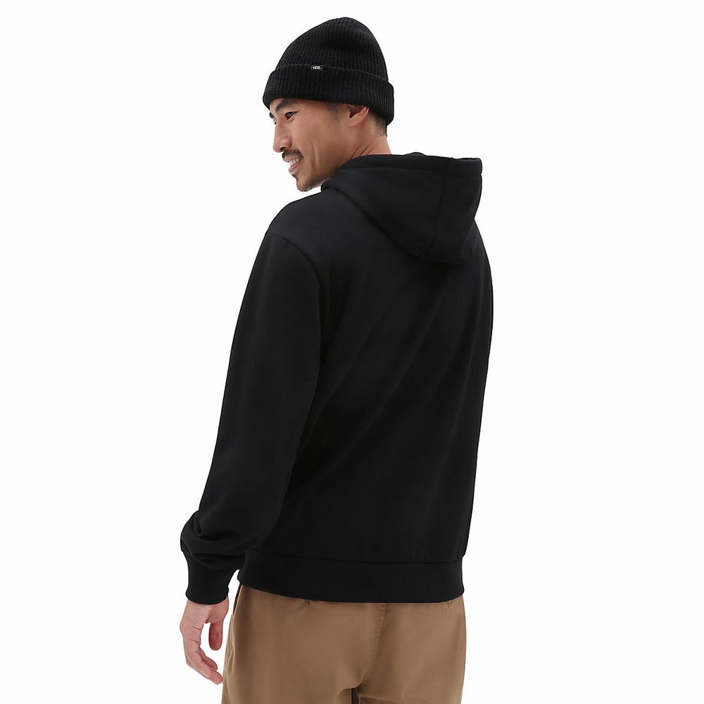 Men's Vans Relaxed Fit Hoodie Black | USA34617