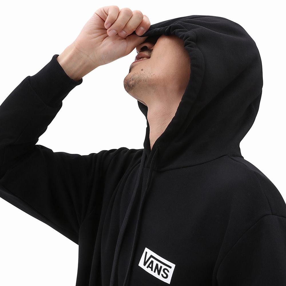 Men's Vans Relaxed Fit Hoodie Black | USA34617