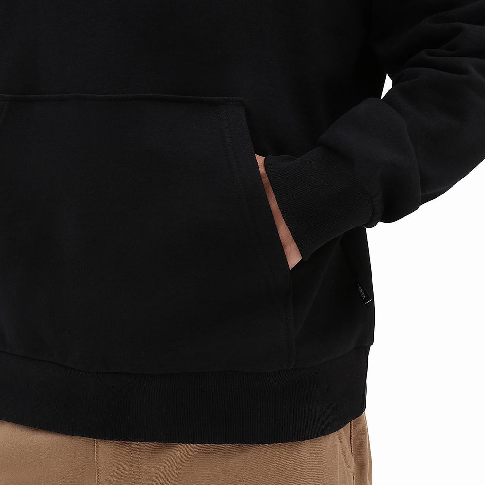 Men's Vans Relaxed Fit Hoodie Black | USA34617