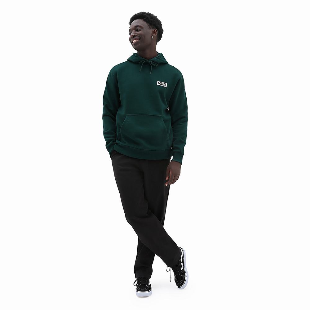 Men's Vans Relaxed Fit Hoodie Green | USA69710