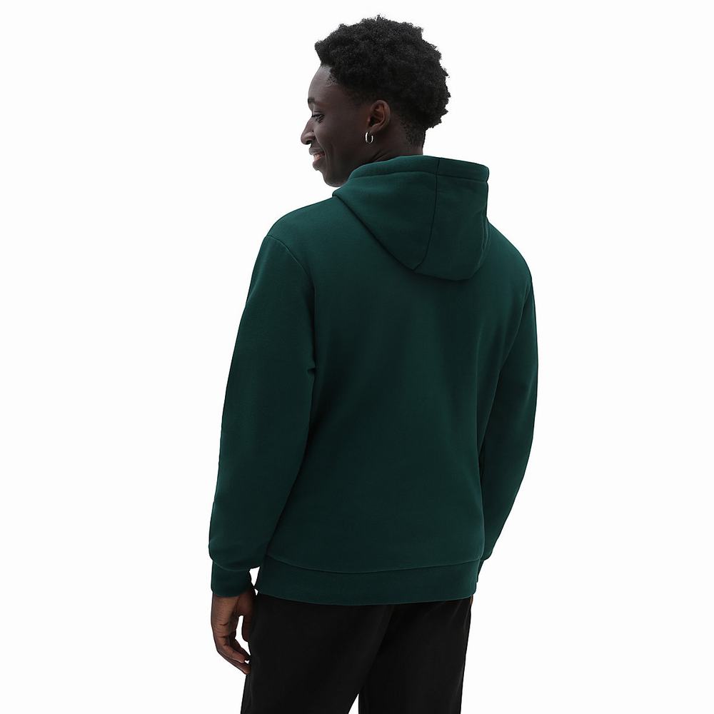 Men's Vans Relaxed Fit Hoodie Green | USA69710