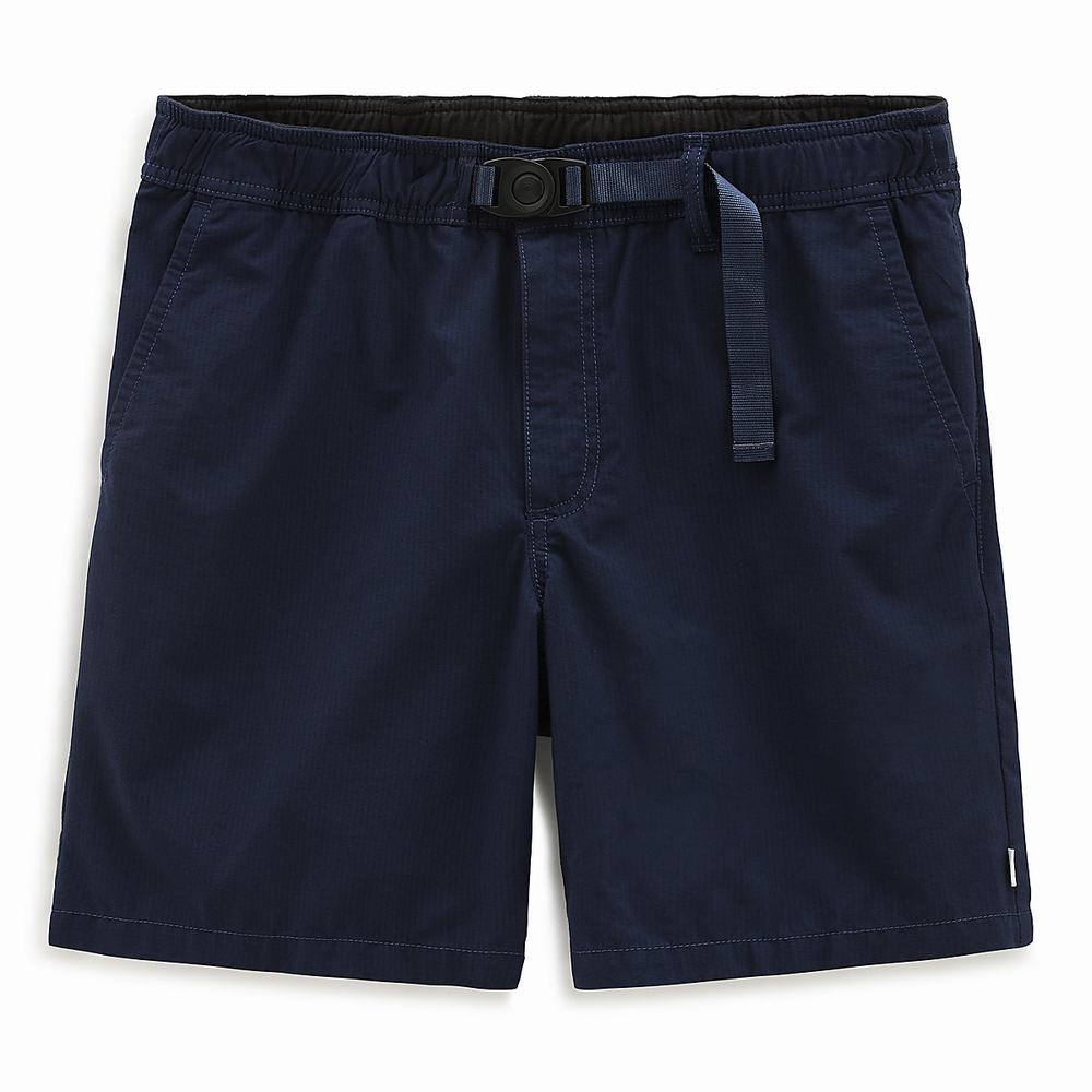 Men\'s Vans Remnant Shorts Blue | USA57469