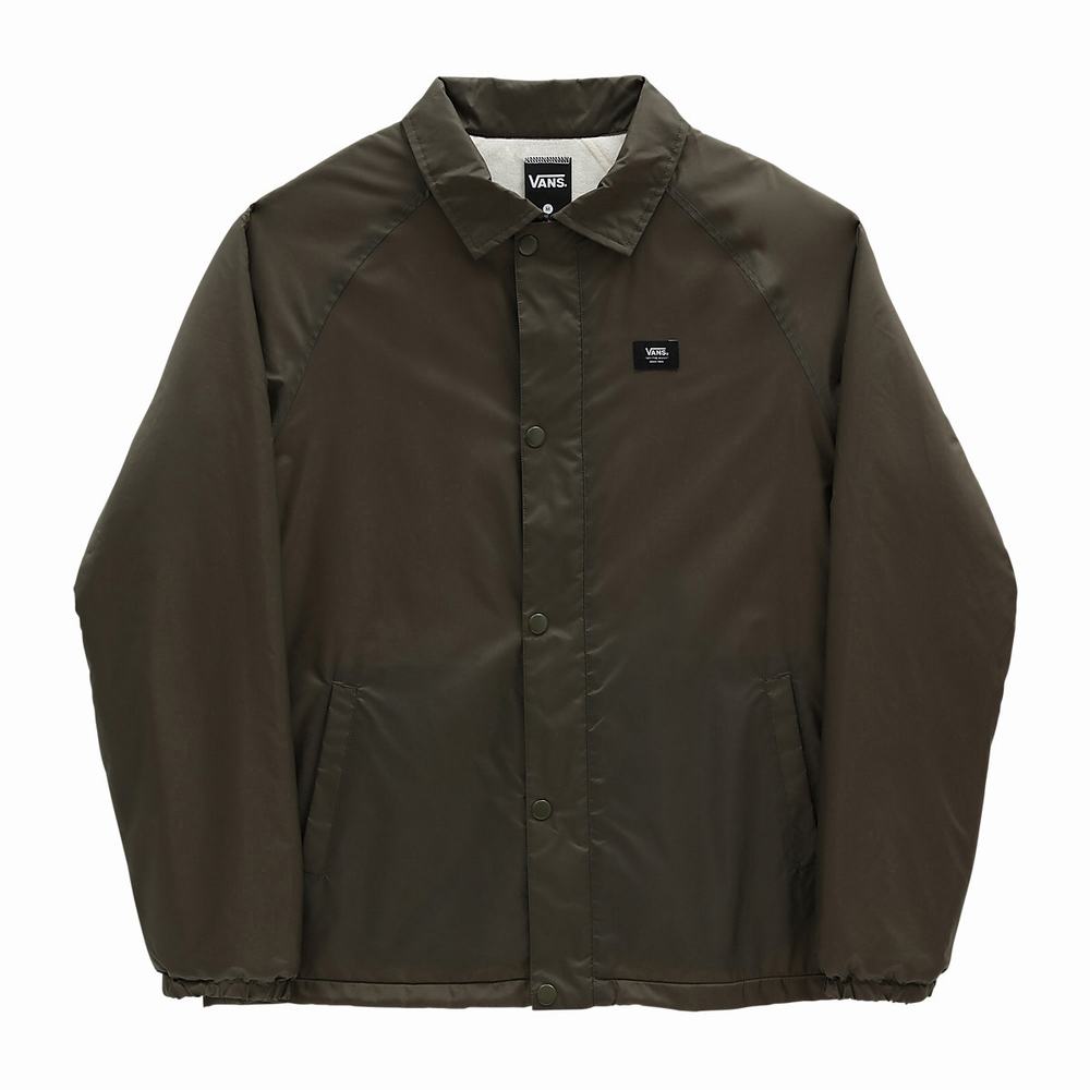 Men's Vans Reversible Torrey Jackets Green | USA84071