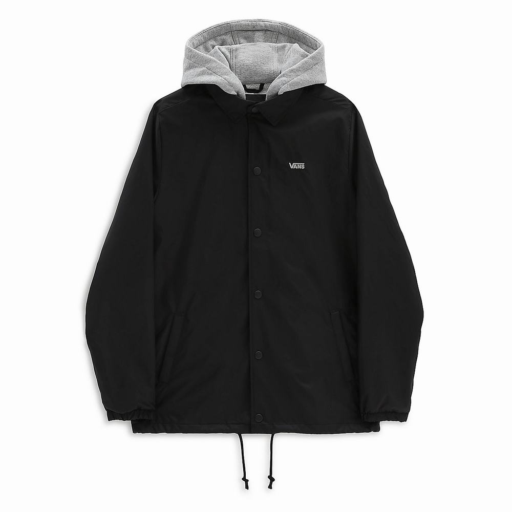 Men's Vans Riley Jackets Black | USA58604