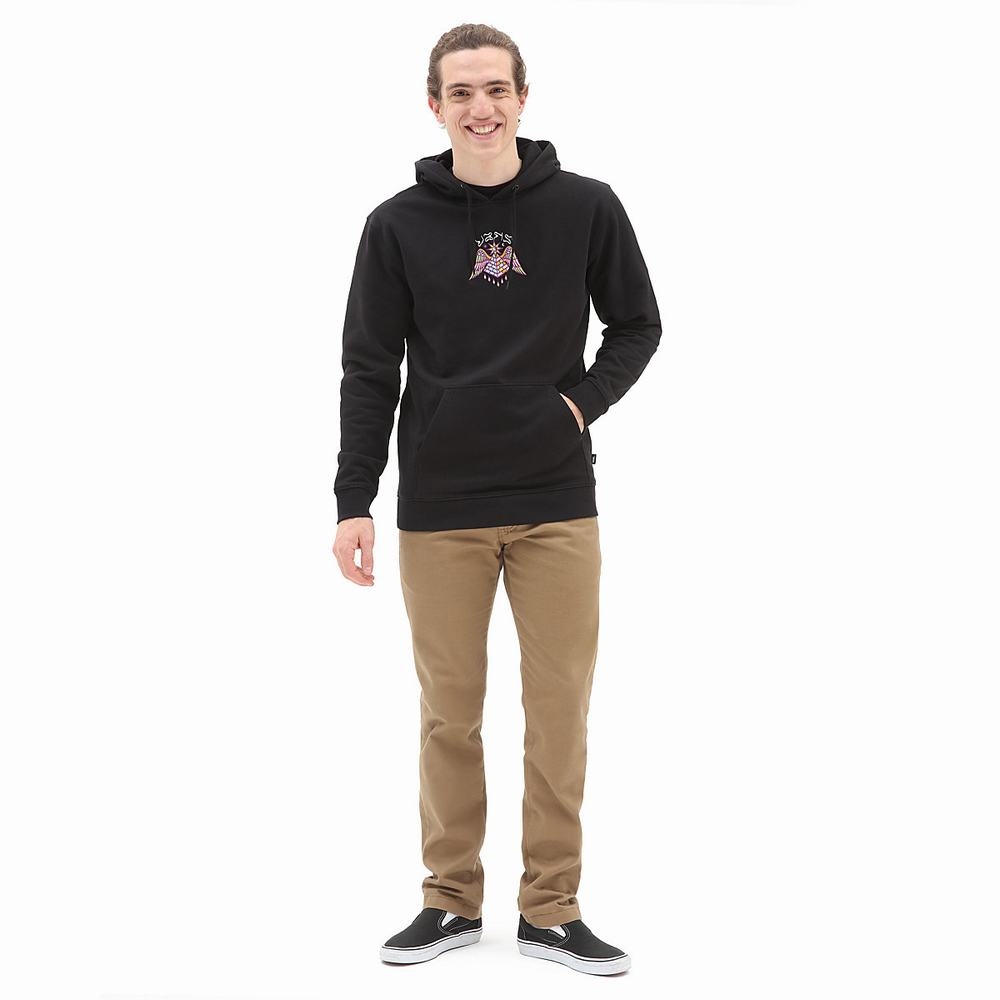 Men's Vans Rise Up Hoodie Black | USA14328