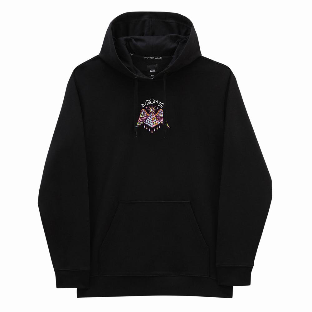 Men's Vans Rise Up Hoodie Black | USA14328