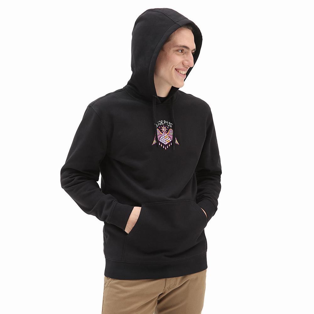 Men\'s Vans Rise Up Hoodie Black | USA14328