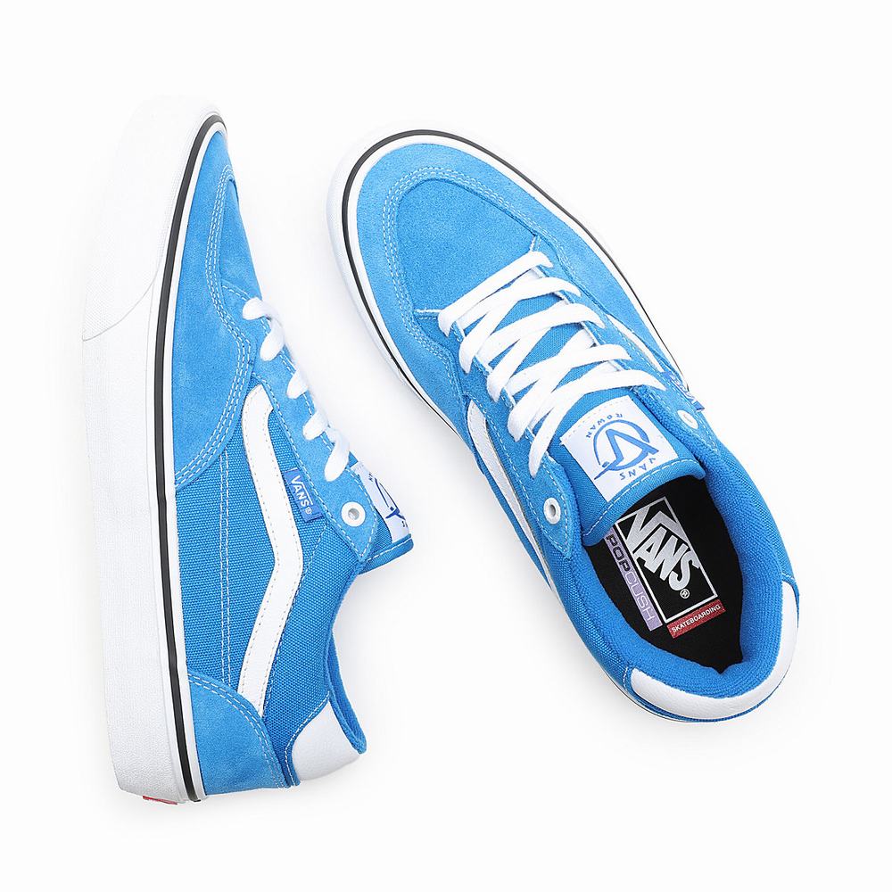 Men's Vans Rowan Pro Sneakers Blue | USA08563