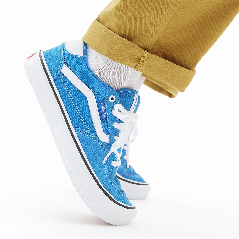 Men's Vans Rowan Pro Sneakers Blue | USA08563