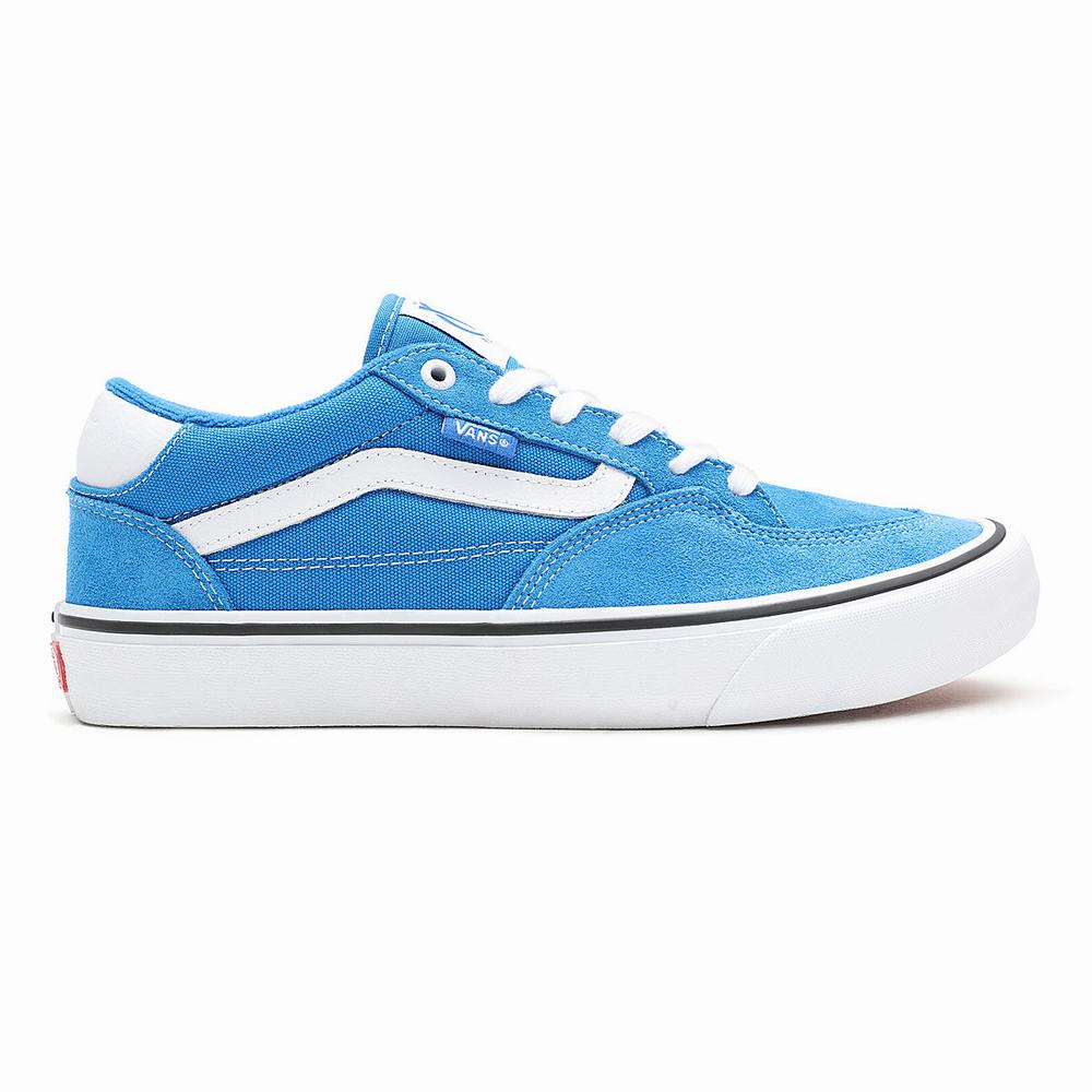 Men's Vans Rowan Pro Sneakers Blue | USA08563