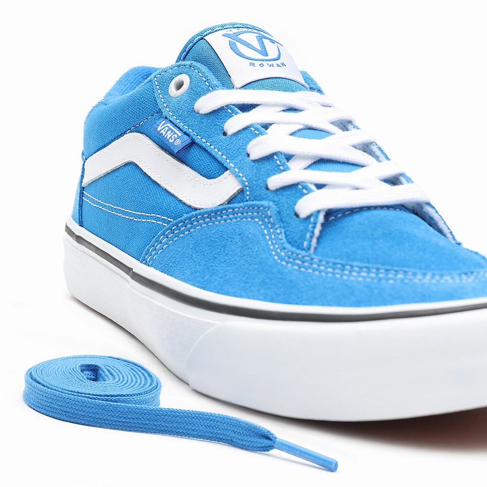 Men's Vans Rowan Pro Sneakers Blue | USA08563