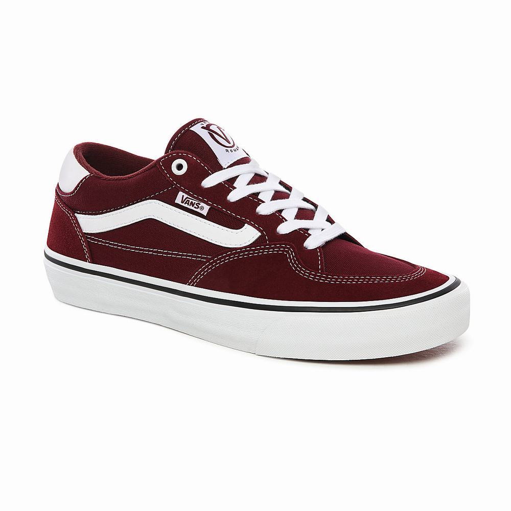 Men's Vans Rowan Pro Sneakers Red | USA38605