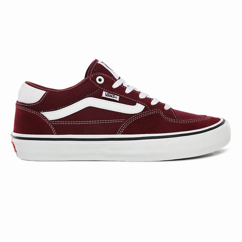 Men\'s Vans Rowan Pro Sneakers Red | USA38605