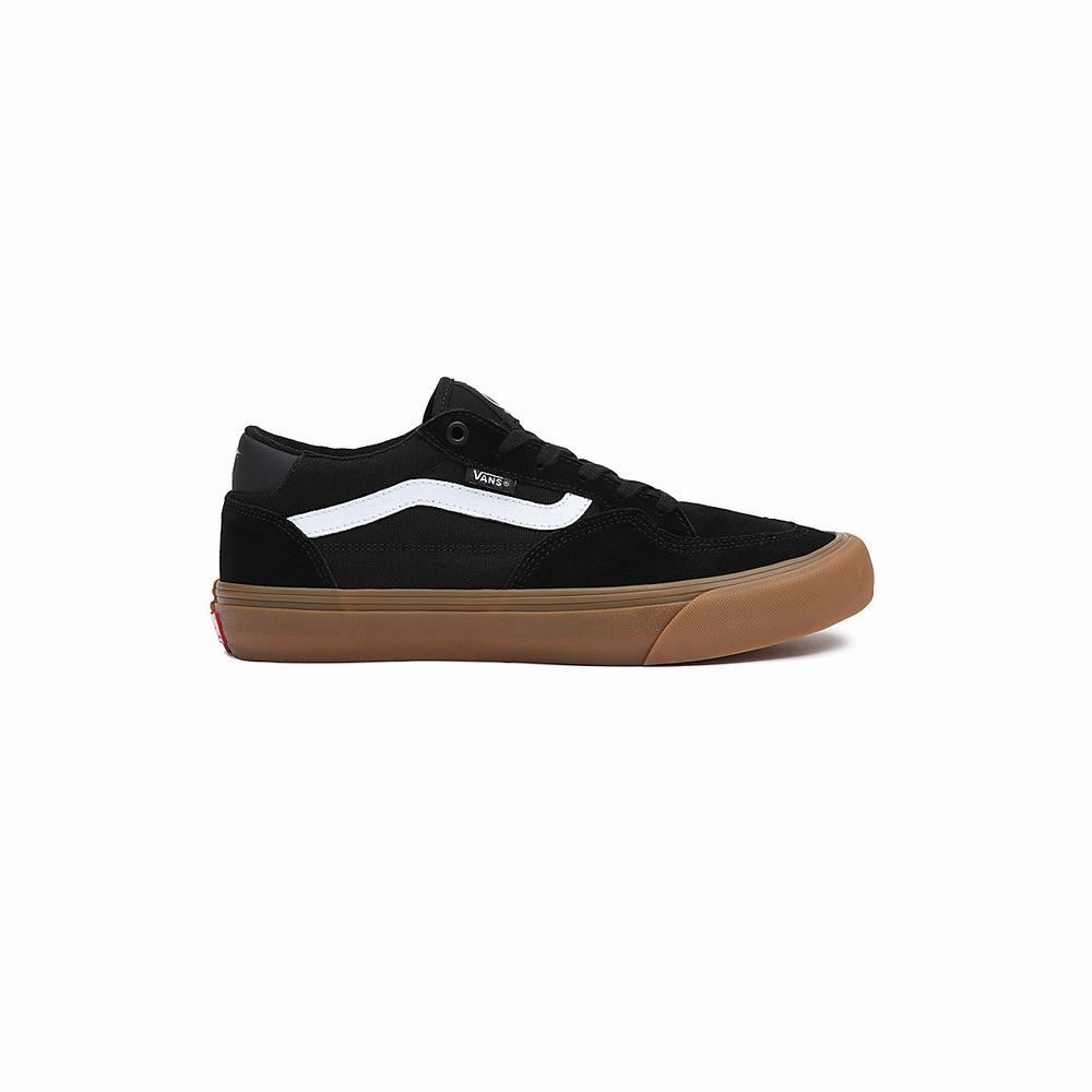 Men's Vans Rowan Sneakers Black | USA34175